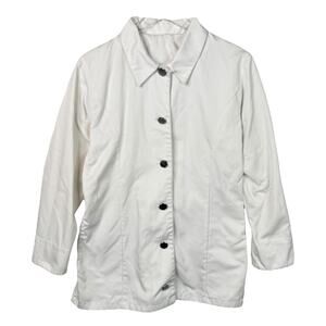 Clinique Vintage 80s White Uniform Jacket Lab Coat Employee Cosmetics Long 8